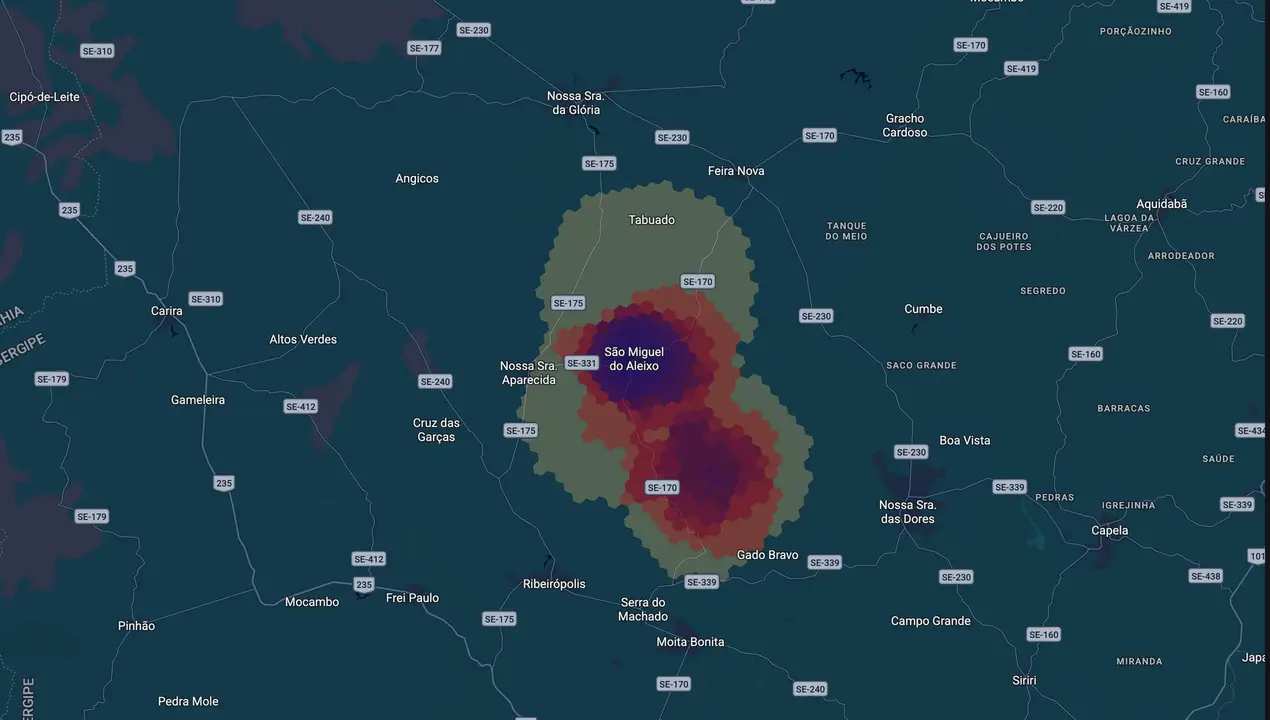Mapa eleitoral de Cleane de Everton