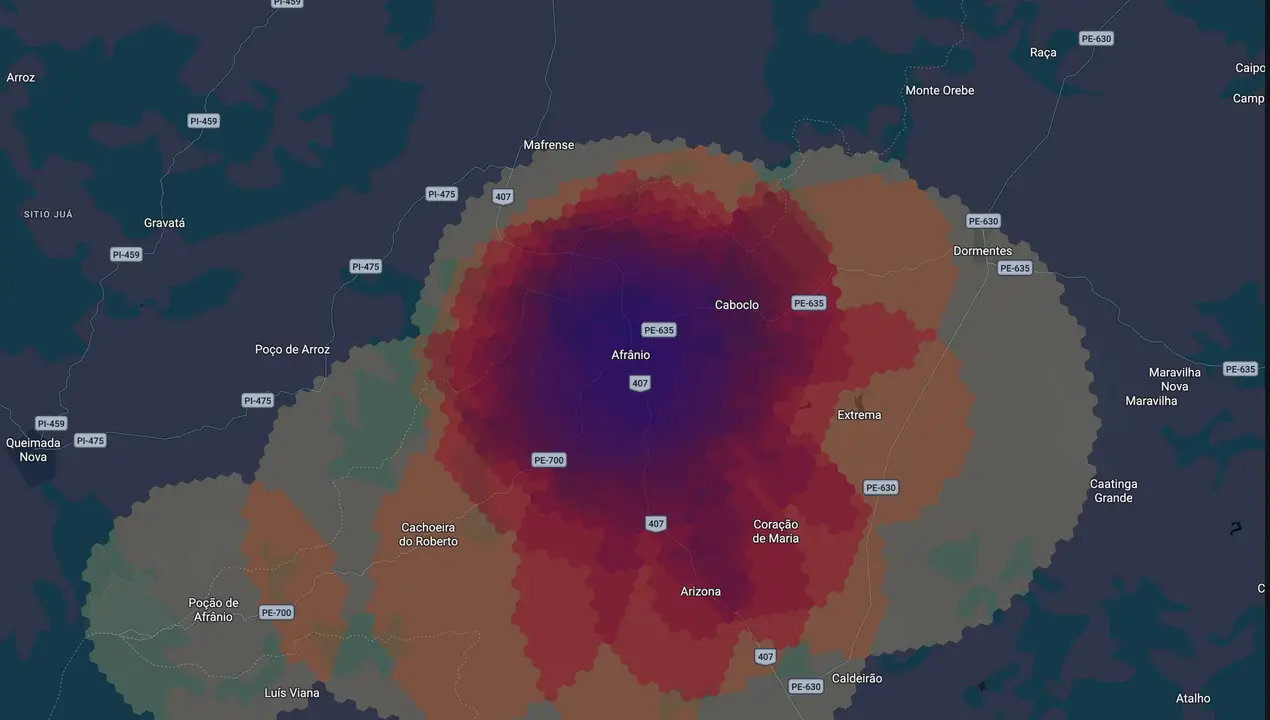 Mapa eleitoral de Cloves Ramos