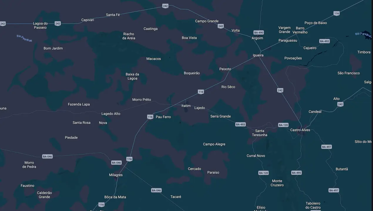 Mapa eleitoral de Daiane