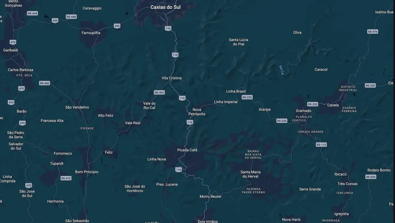 Mapa eleitoral de Daniel
