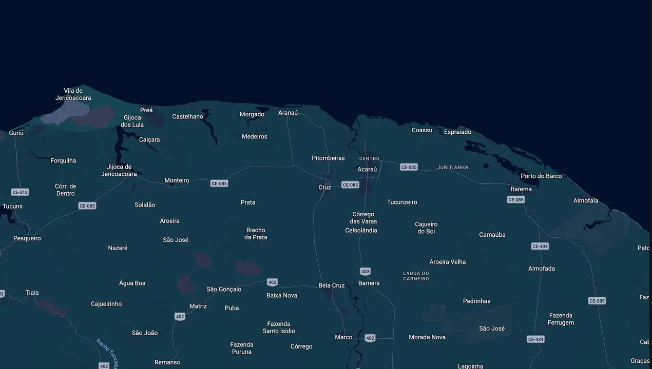 Mapa eleitoral de Dery Muniz