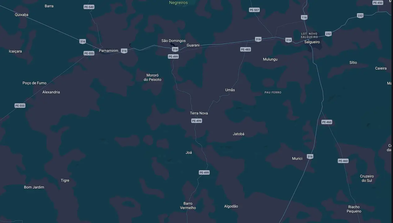 Mapa eleitoral de Dinha Mororó