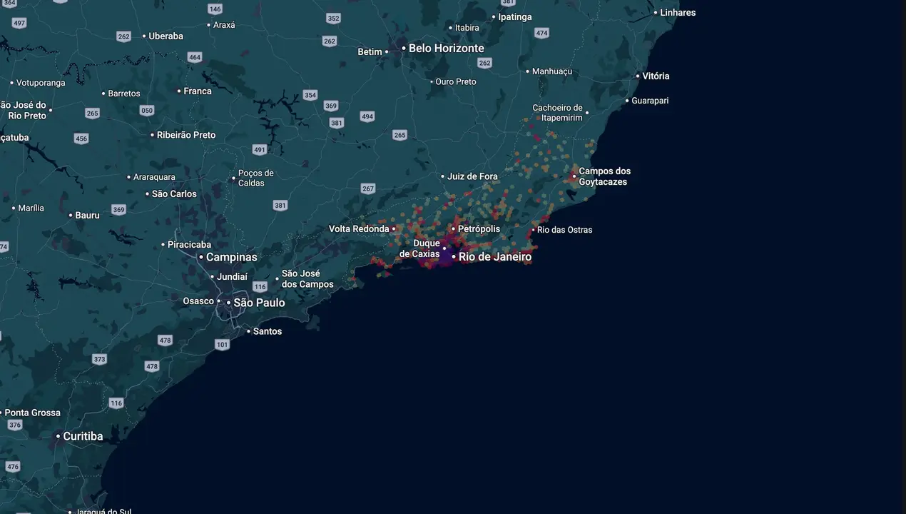 Mapa eleitoral de Dionisio Lins