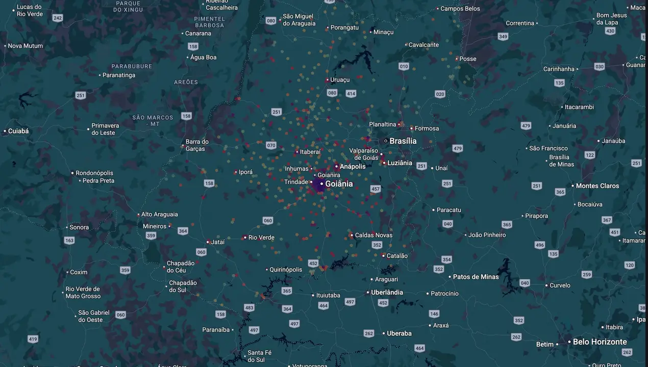Mapa eleitoral de Dona Iris