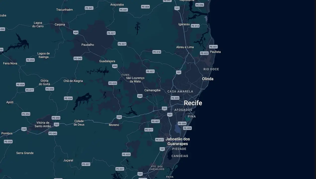 Mapa eleitoral de Dra Nadegi