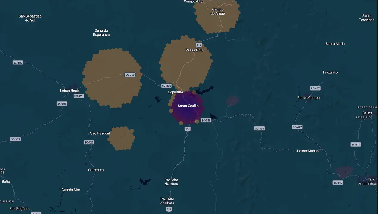 Mapa eleitoral de Dr Carlos