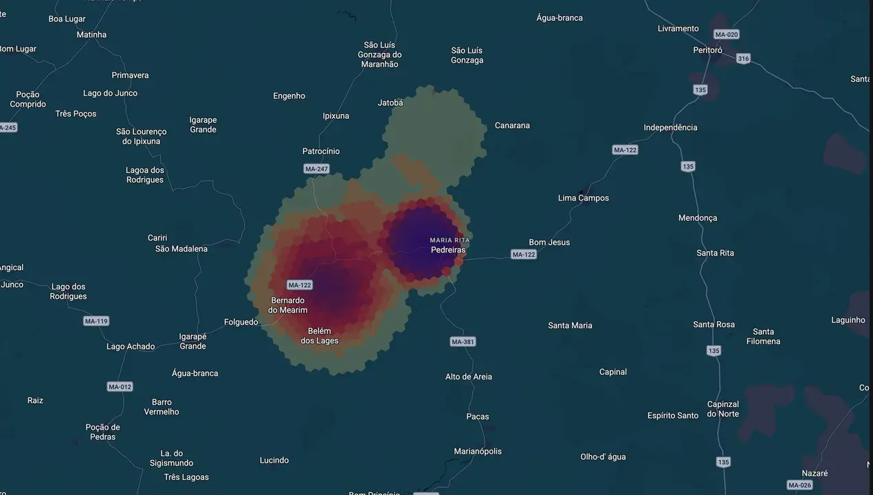Mapa eleitoral de Dr Deibson Balé