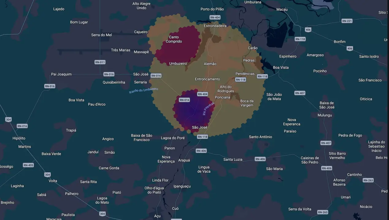 Mapa eleitoral de Dr Gleudinho