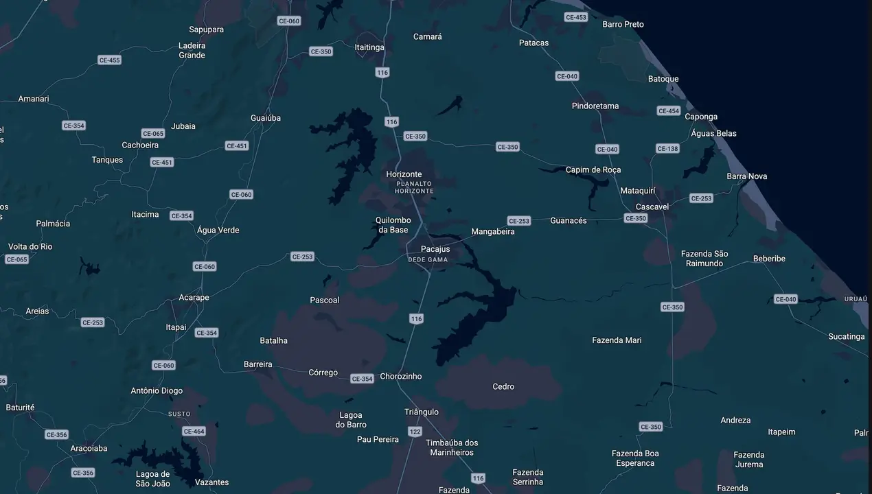 Mapa eleitoral de Edilson das Casas