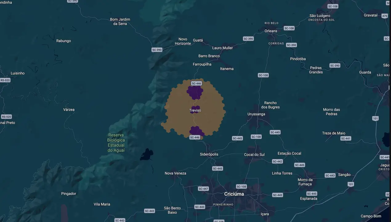 Mapa eleitoral de Edinho