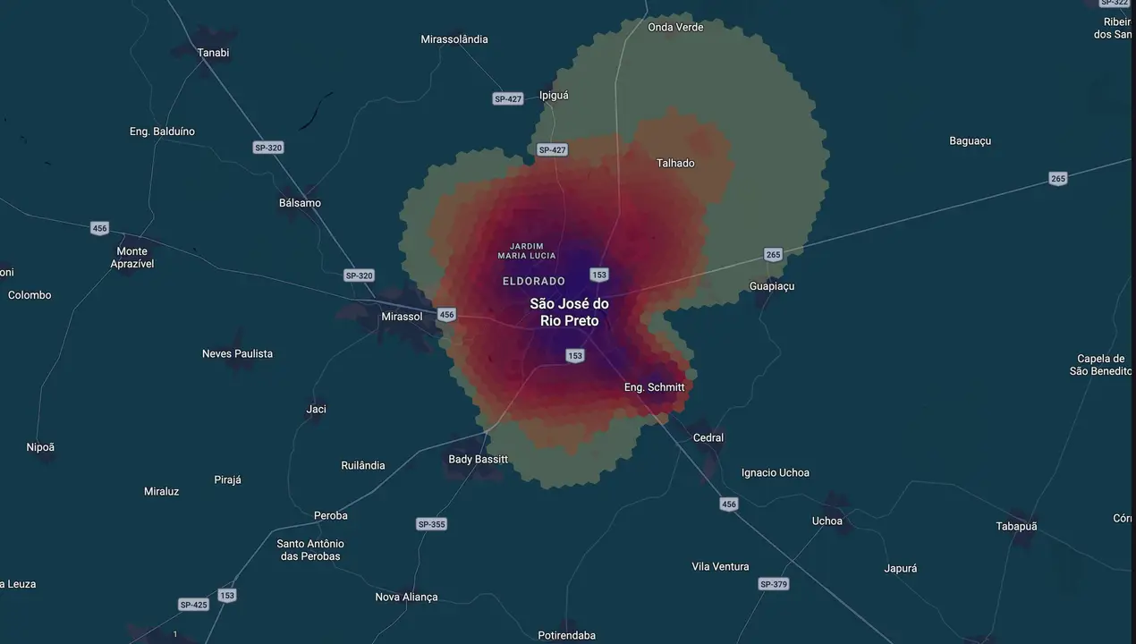 Mapa eleitoral de Edinho Araújo