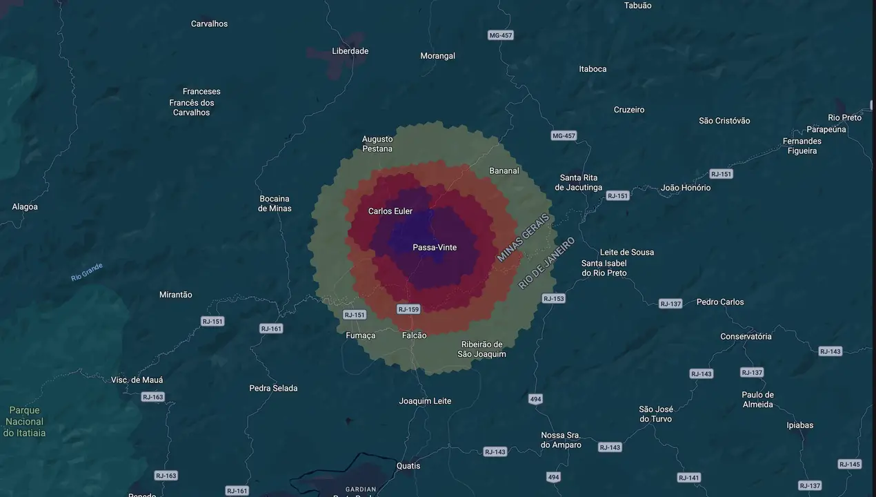 Mapa eleitoral de Edinho Nascimento
