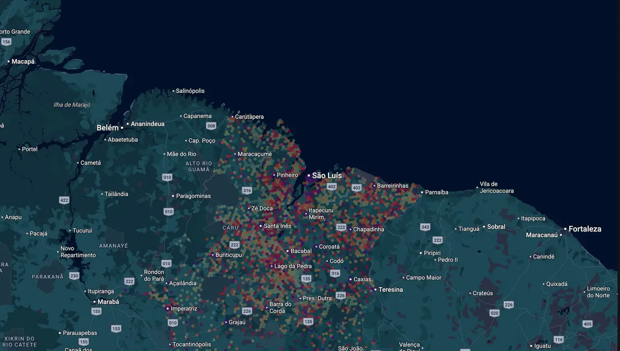 Mapa eleitoral de Edison Lobão
