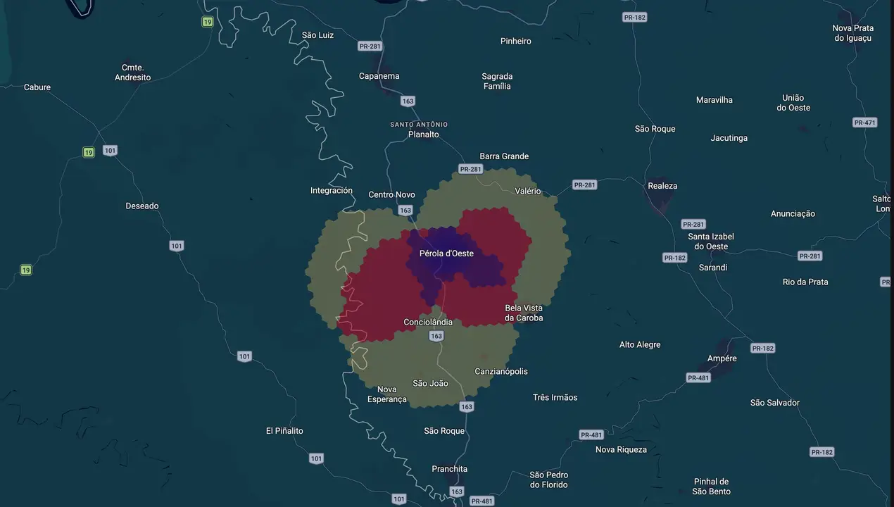 Mapa eleitoral de Edsom Bagetti