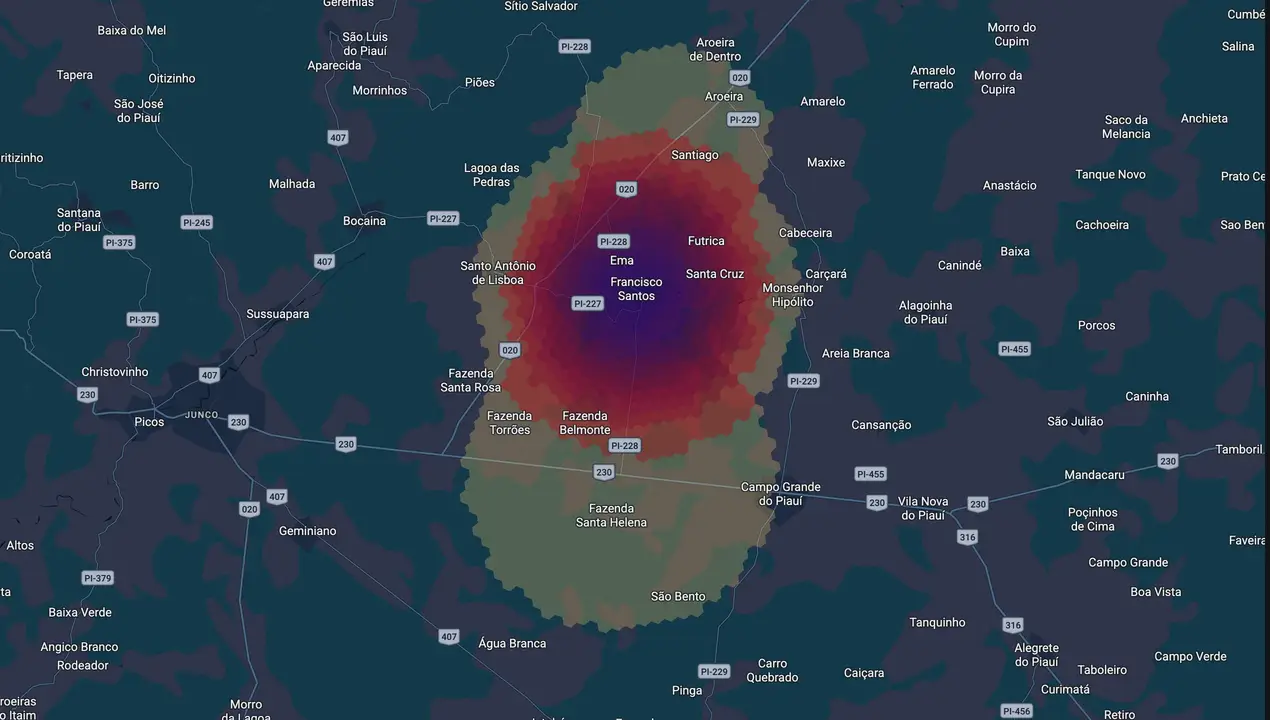 Mapa eleitoral de Edson Carvalho
