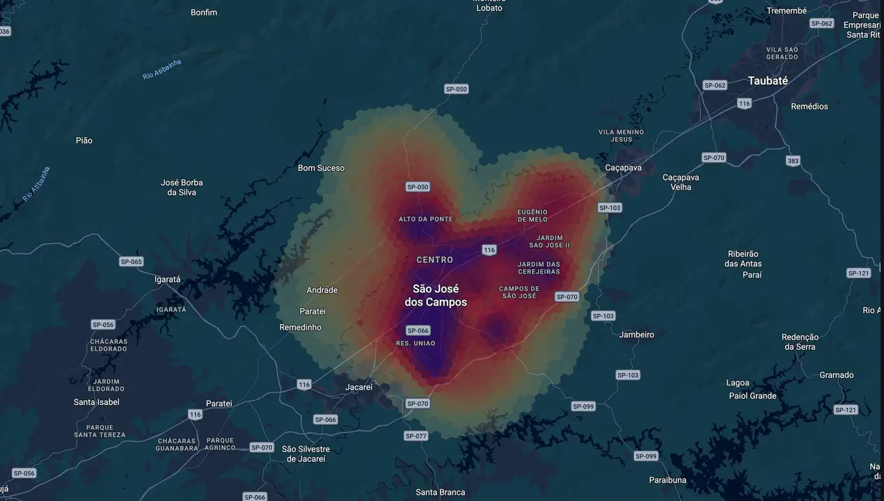 Mapa eleitoral de Eduardo Cury