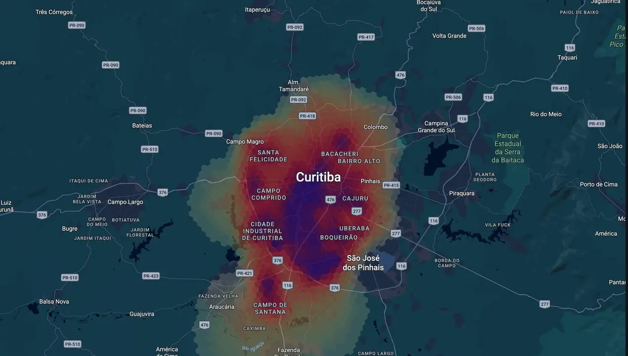 Mapa eleitoral de Eduardo Pimentel