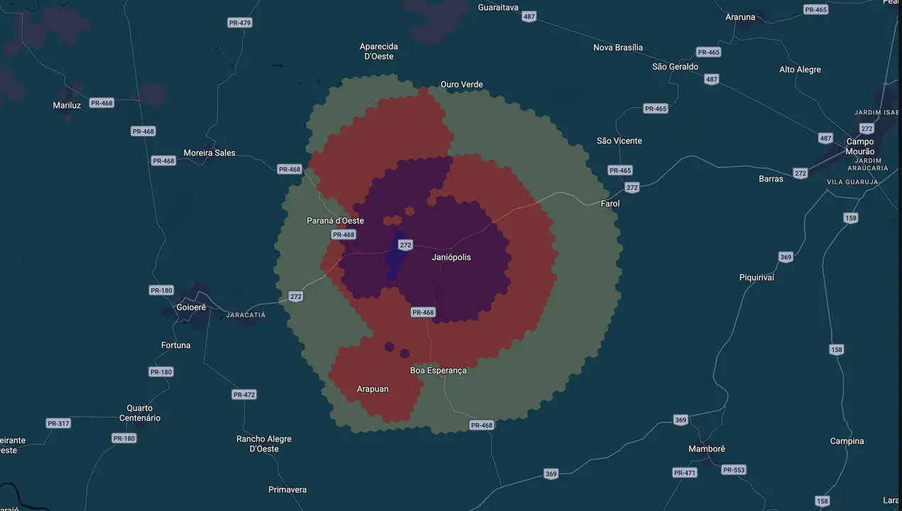 Mapa eleitoral de Eides Guedes
