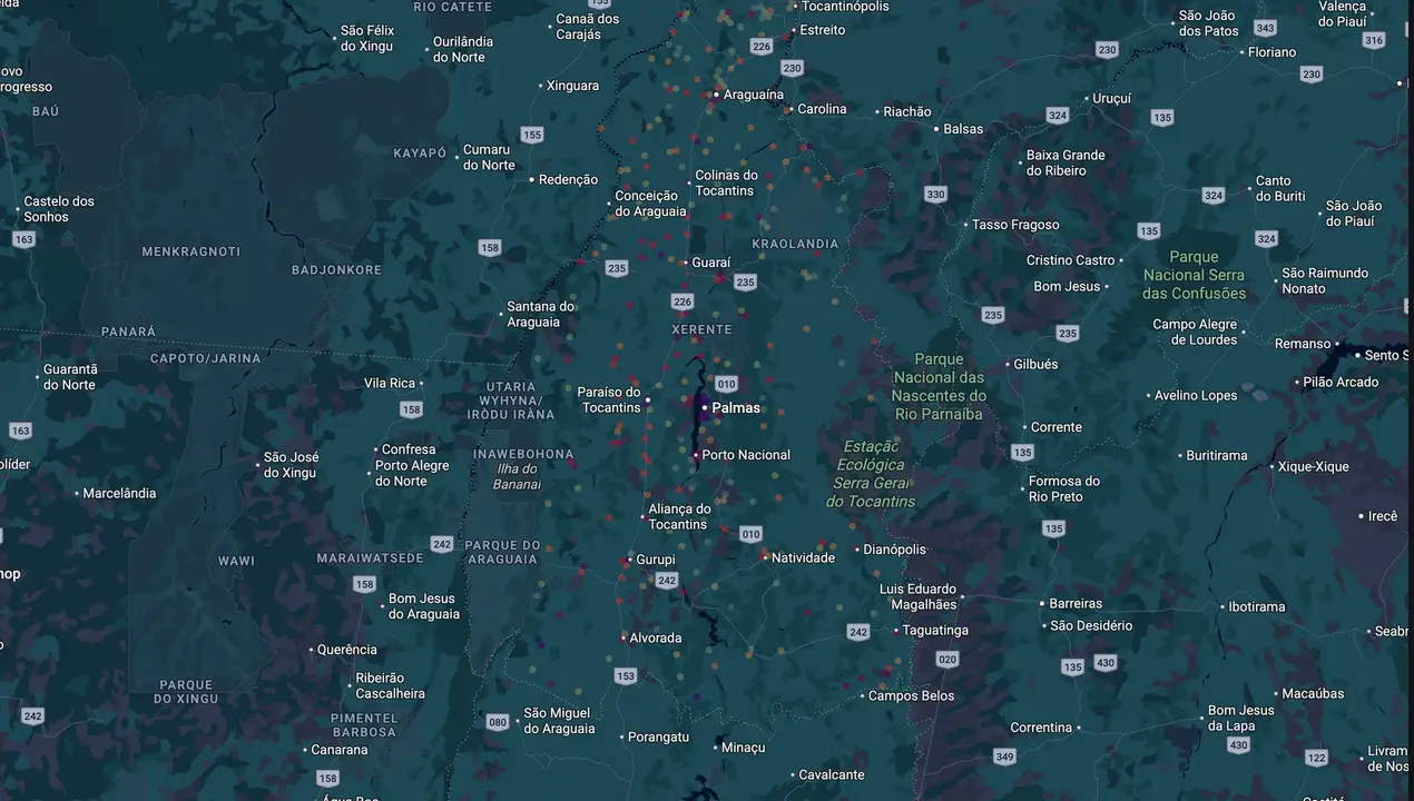 Mapa eleitoral de Eli Borges