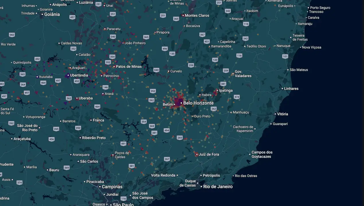 Mapa eleitoral de Elismar Prado