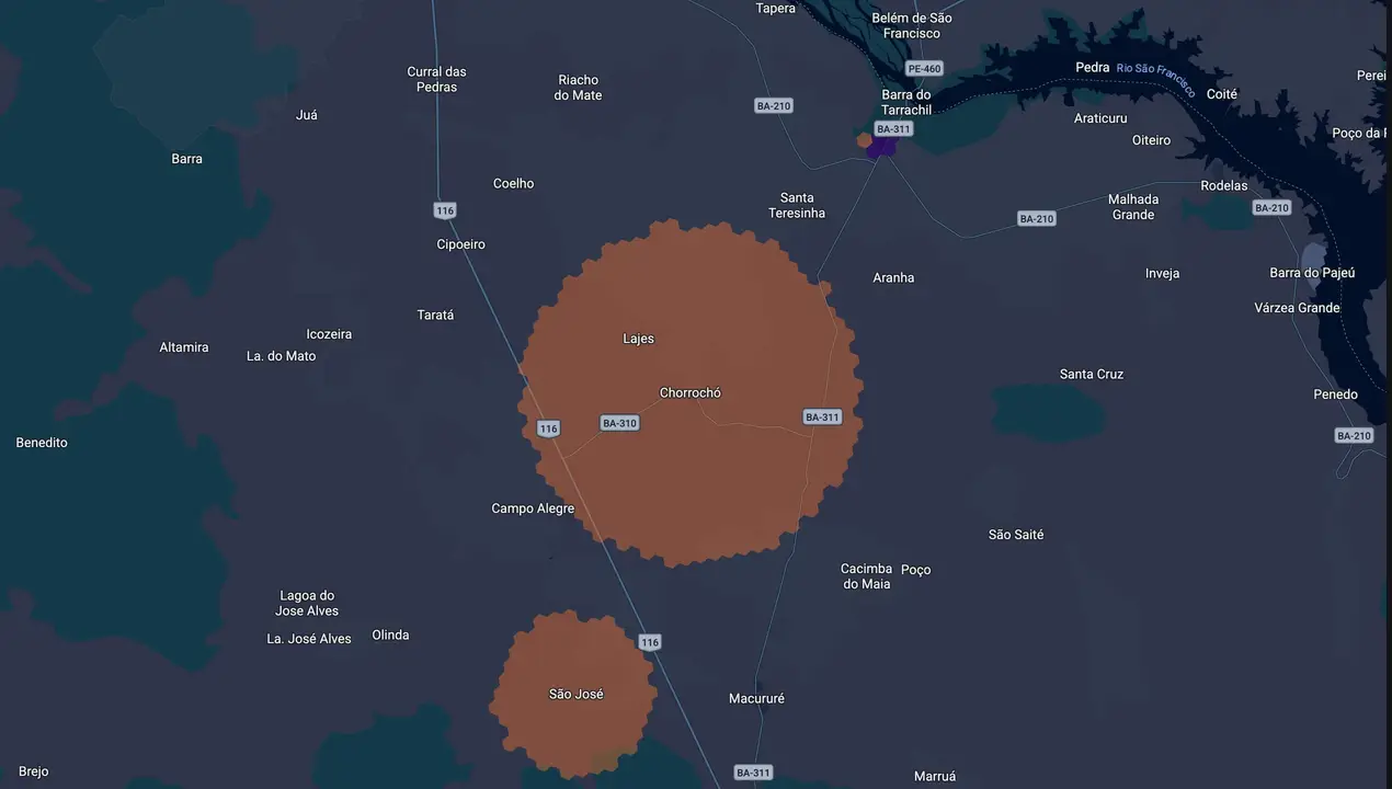 Mapa eleitoral de Eloy Netto