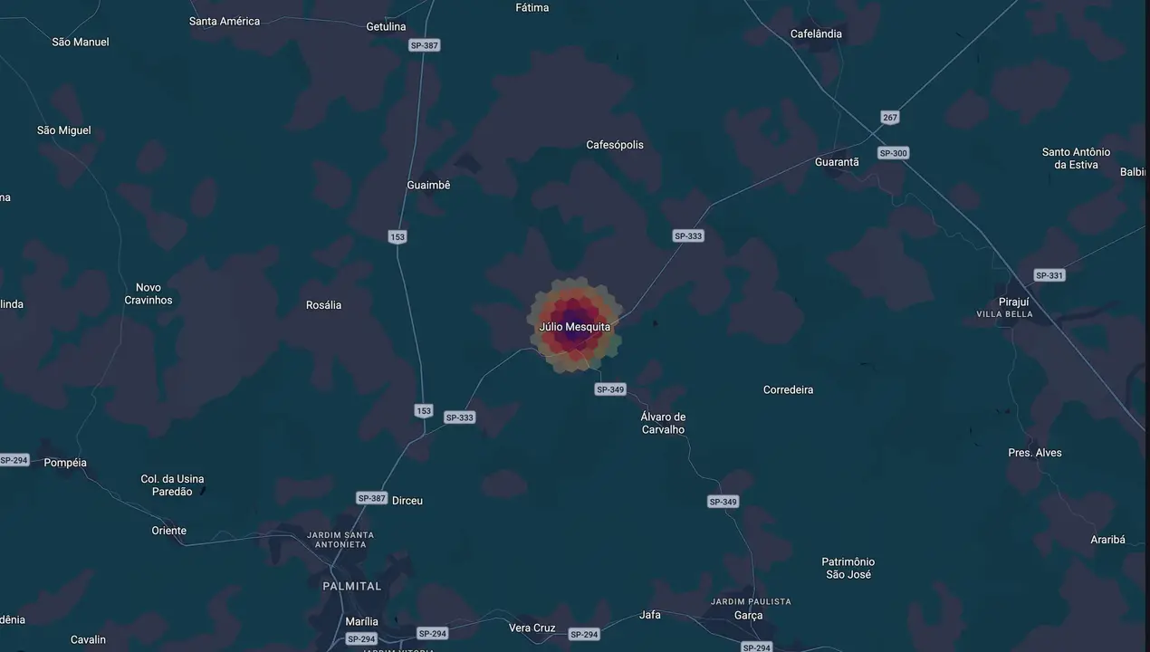 Mapa eleitoral de Elton