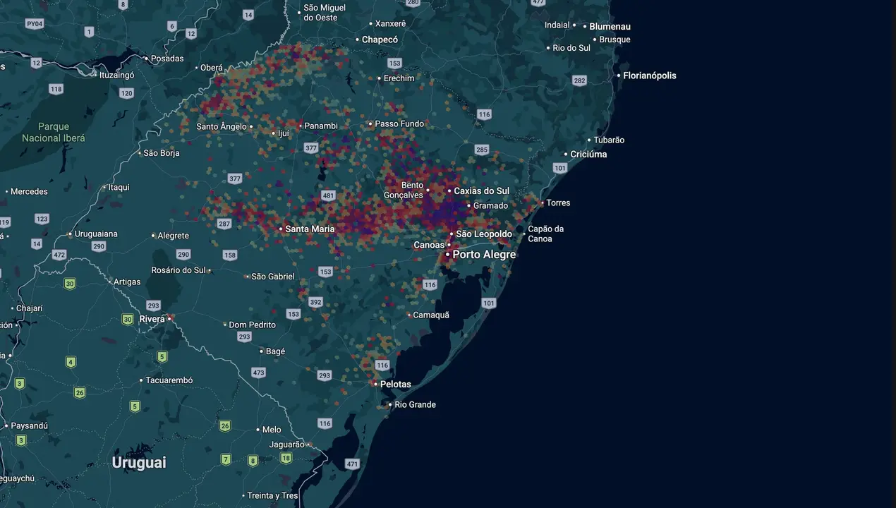 Mapa eleitoral de Elton Weber