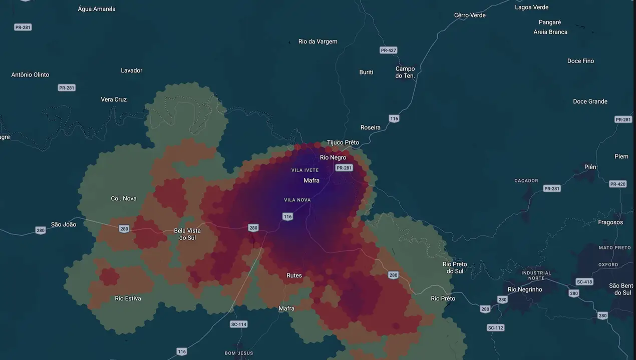 Mapa eleitoral de Emerson Maas