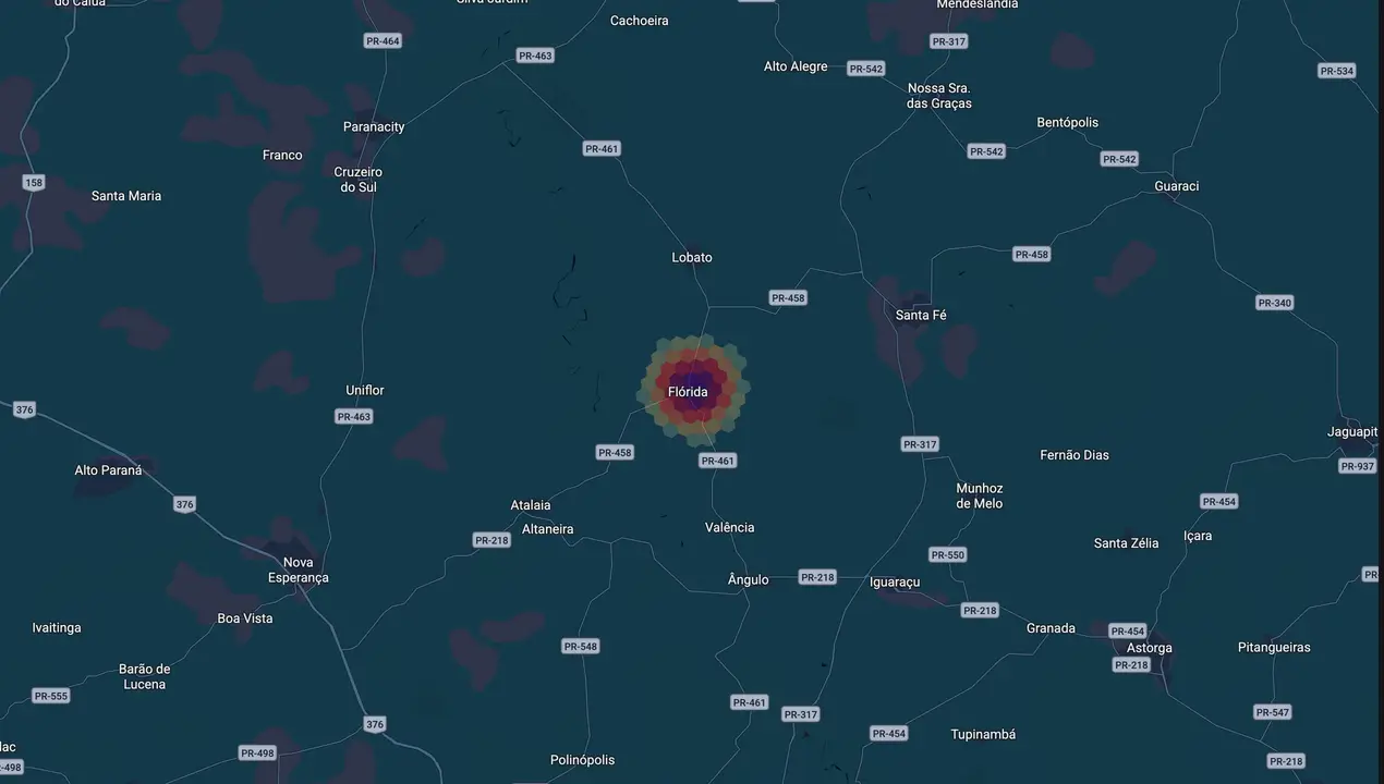Mapa eleitoral de Emerson Sette