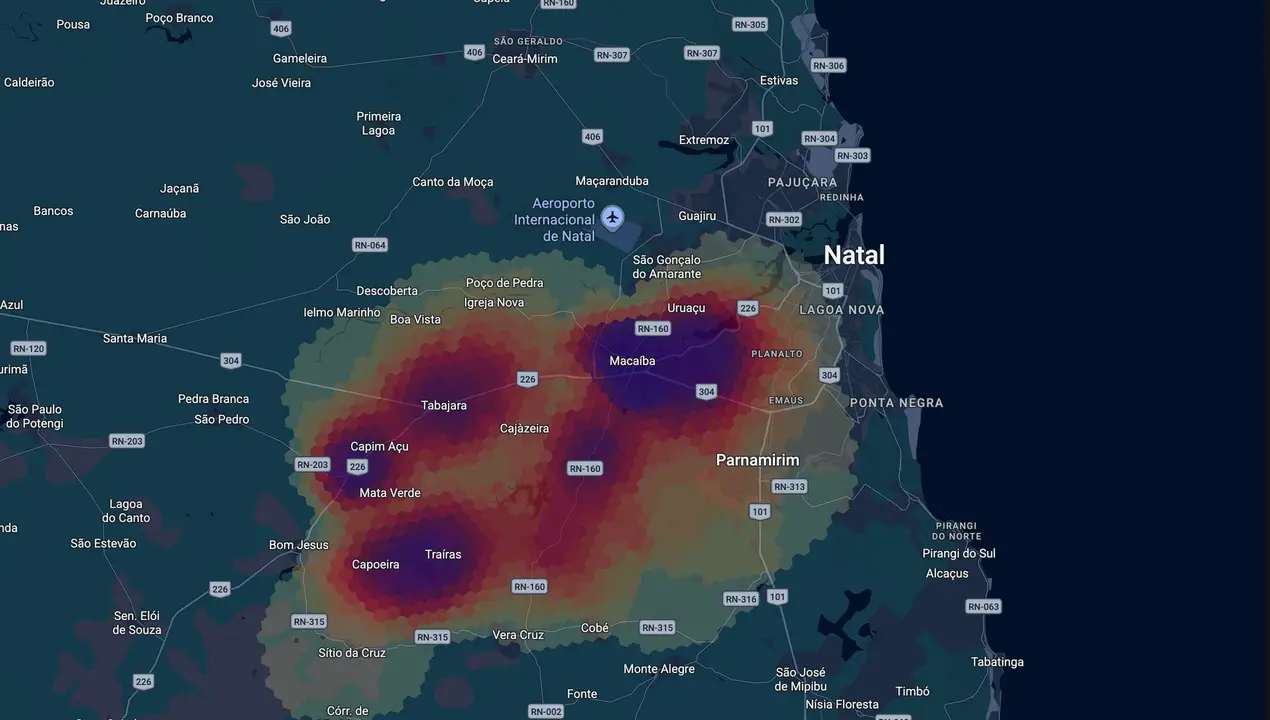 Mapa eleitoral de Emídio Jr