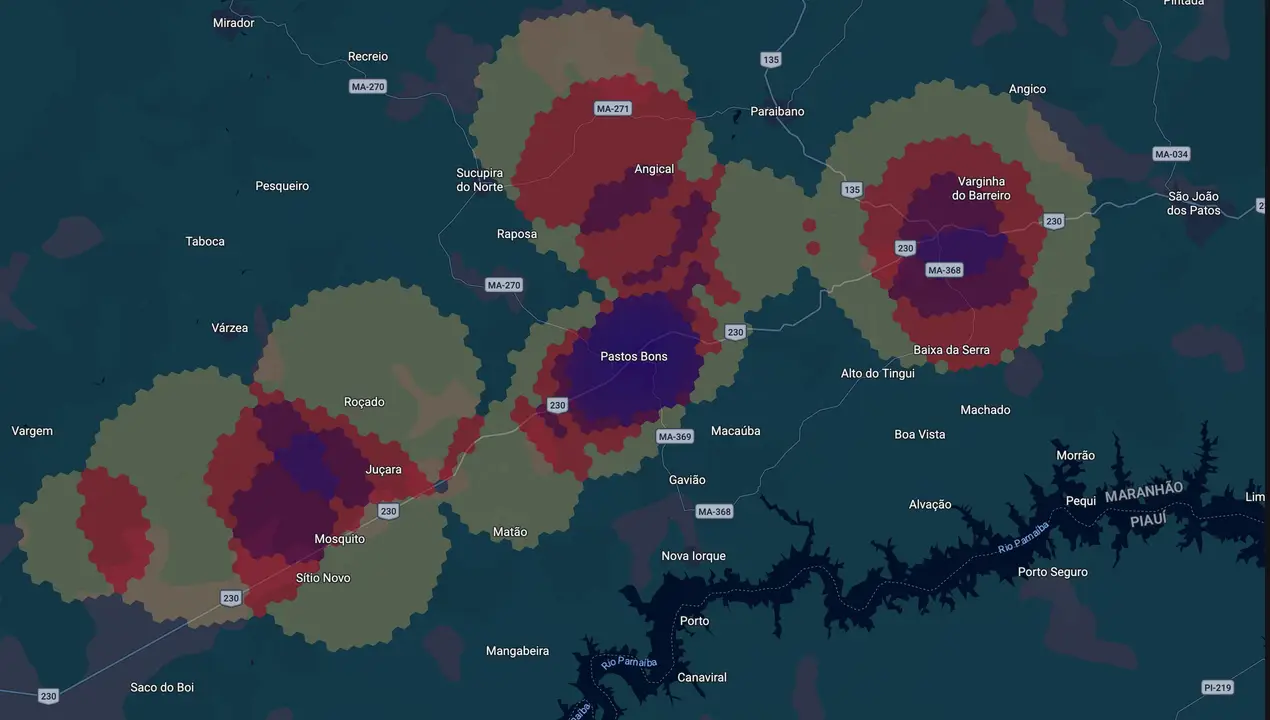 Mapa eleitoral de Enoque Mota