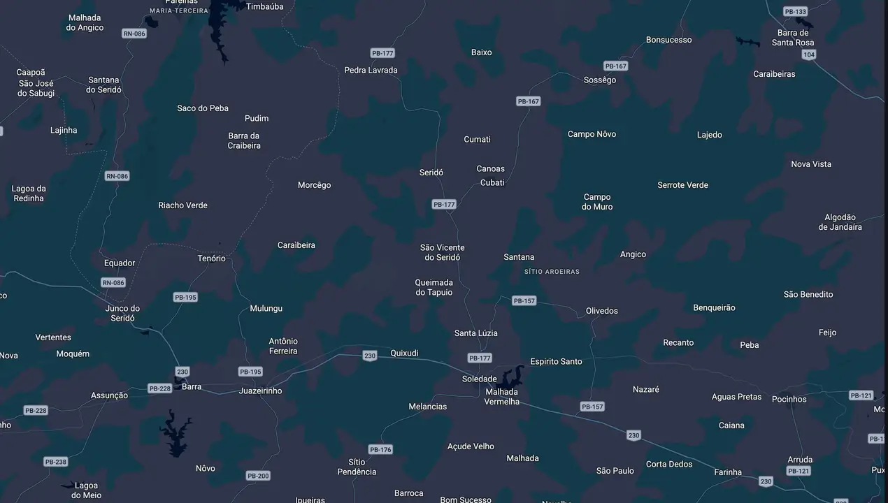 Mapa eleitoral de Erivam de Biu