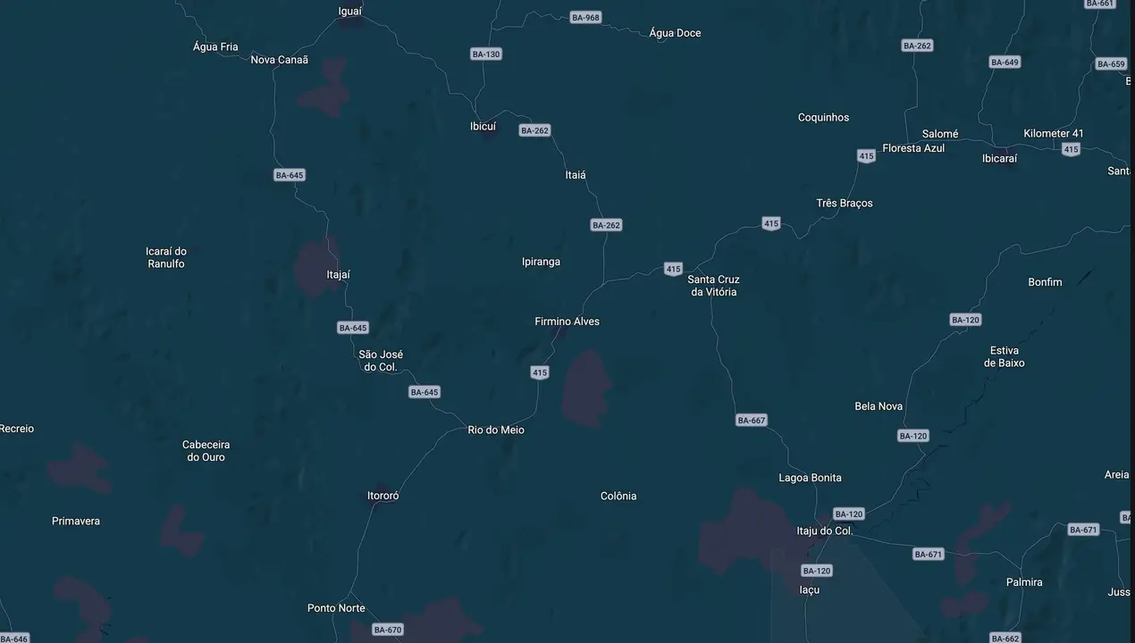 Mapa eleitoral de Fabiano Sampaio