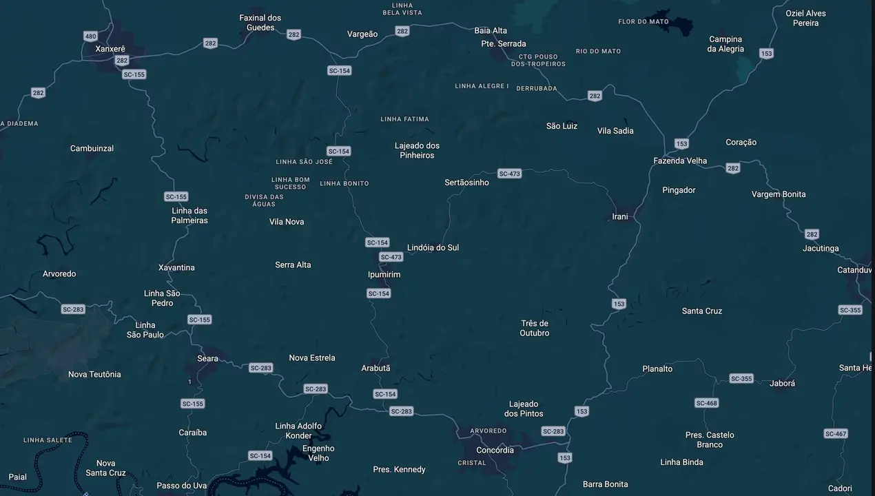 Mapa eleitoral de Flavio