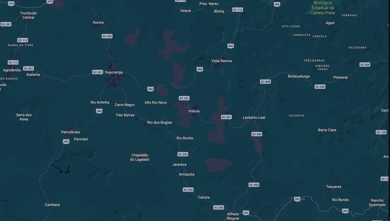 Mapa eleitoral de Gabriel