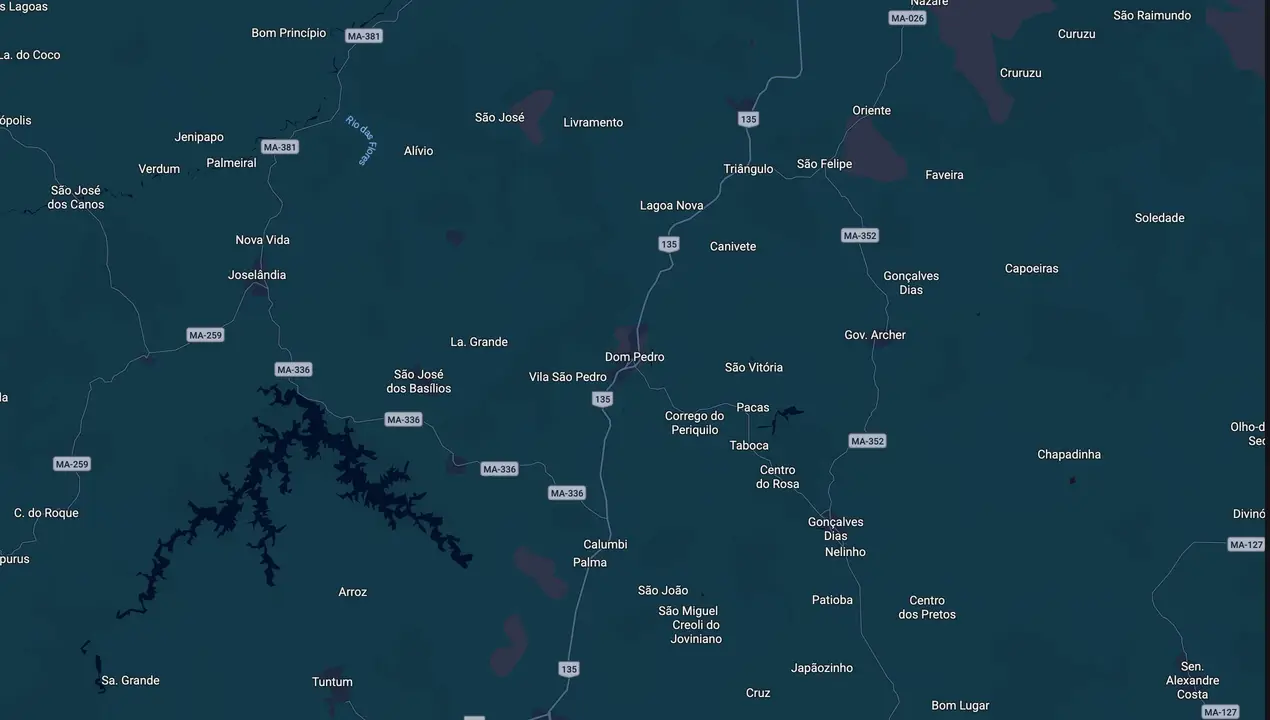 Mapa eleitoral de Galego Mota