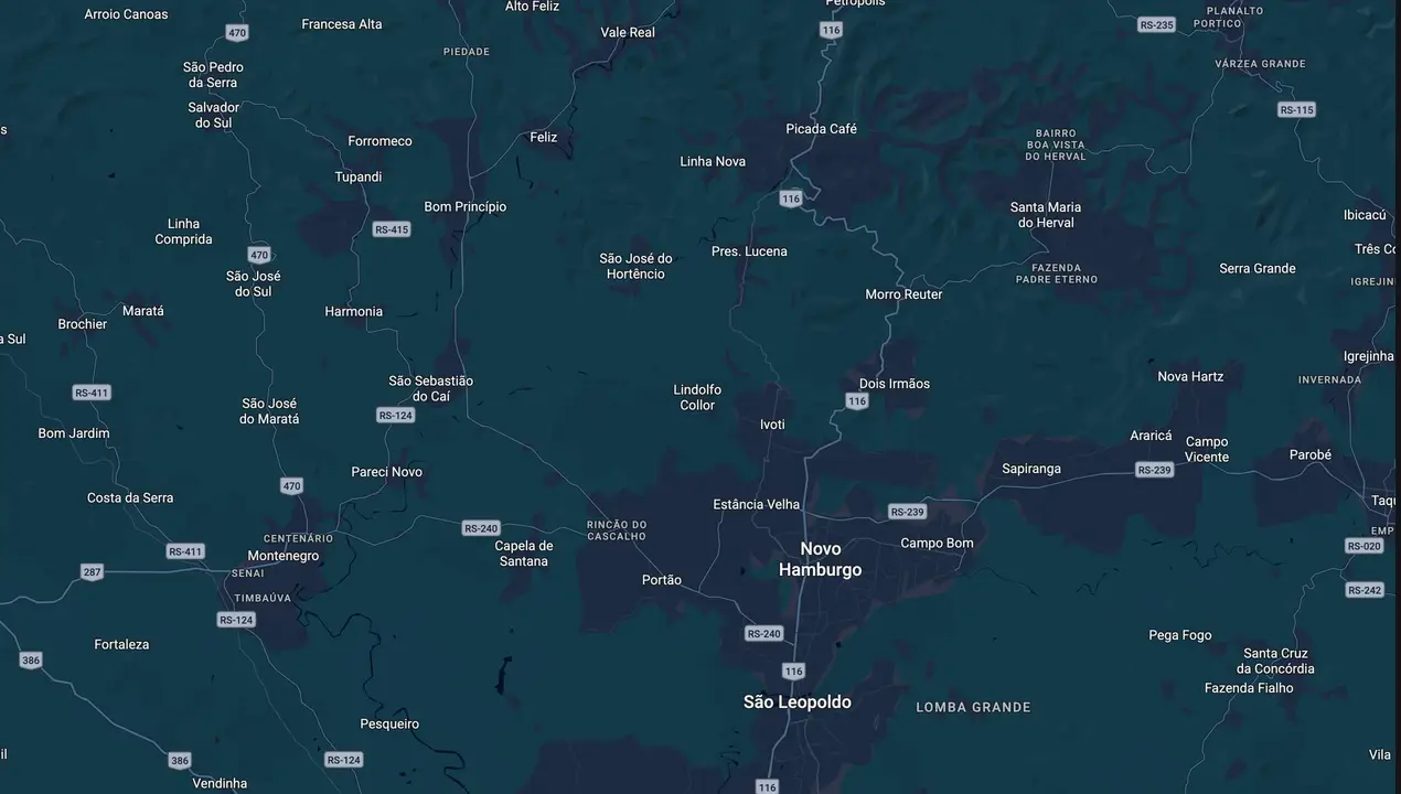 Mapa eleitoral de Gaspar Behne