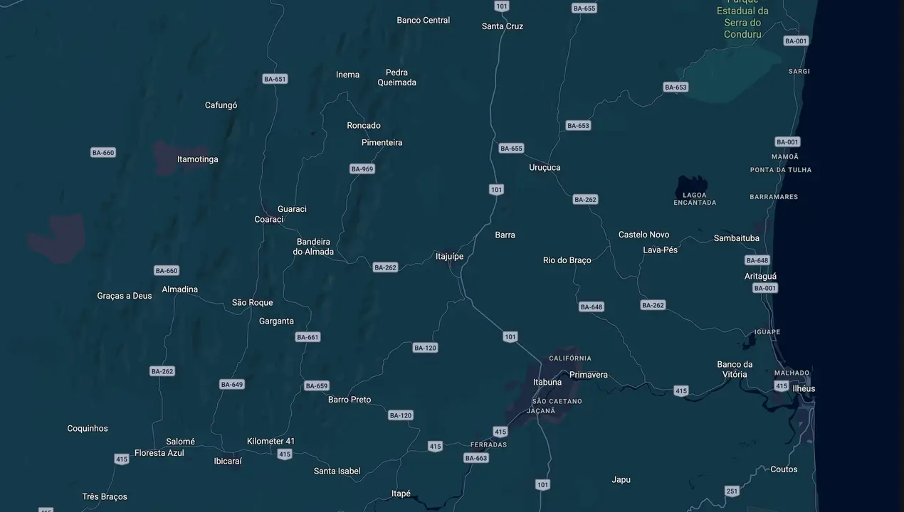 Mapa eleitoral de Gerenaldo