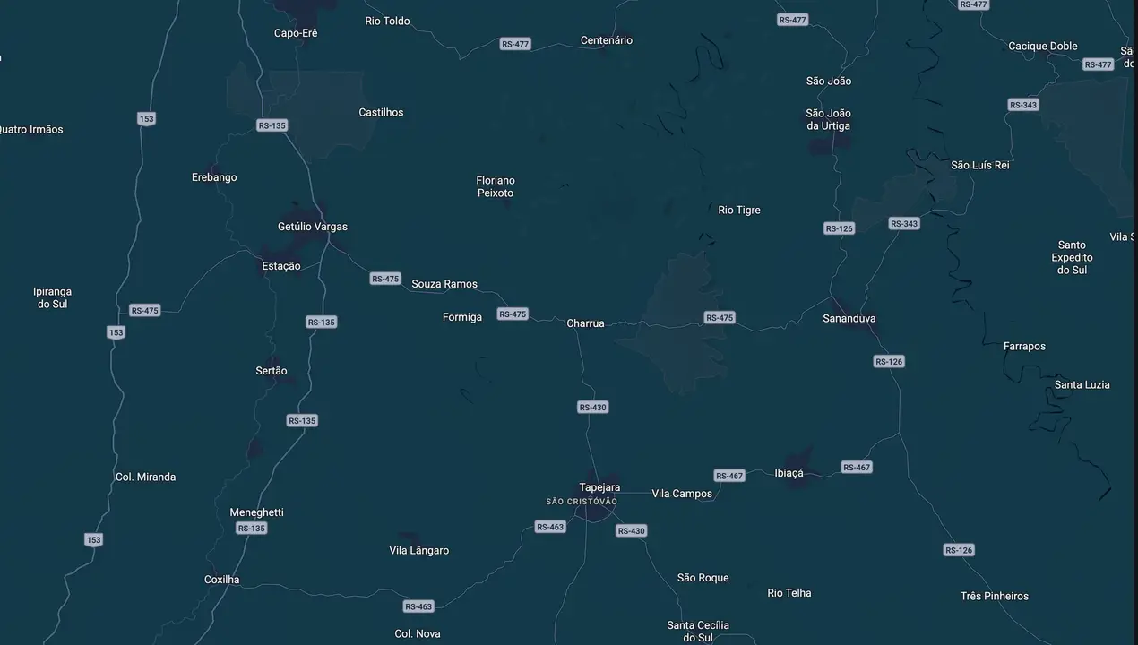 Mapa eleitoral de Gerso Roncaglio