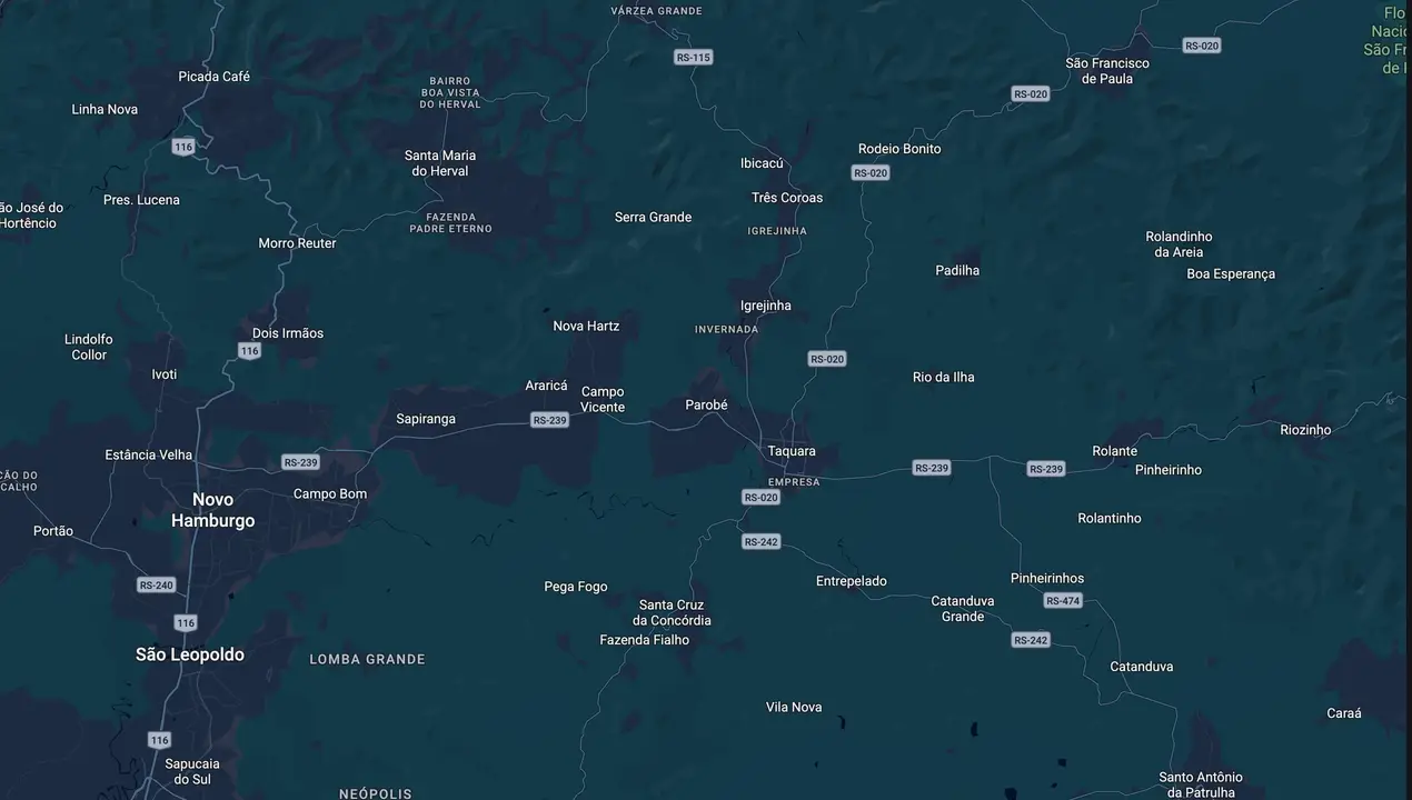 Mapa eleitoral de Gilberto