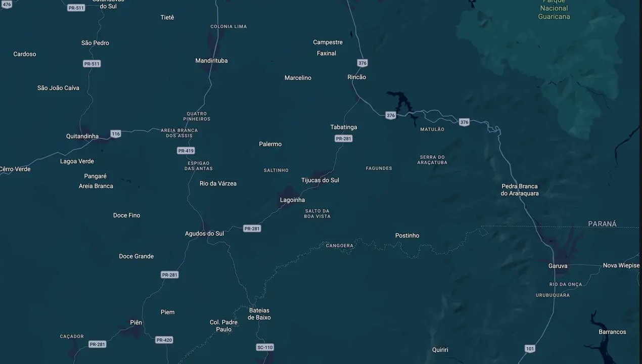 Mapa eleitoral de Gringo