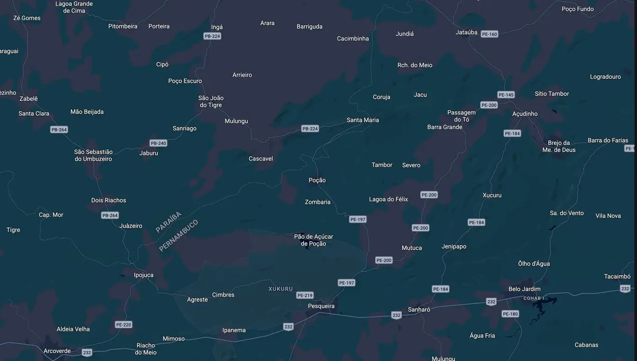 Mapa eleitoral de Guilherme Vasconcelos