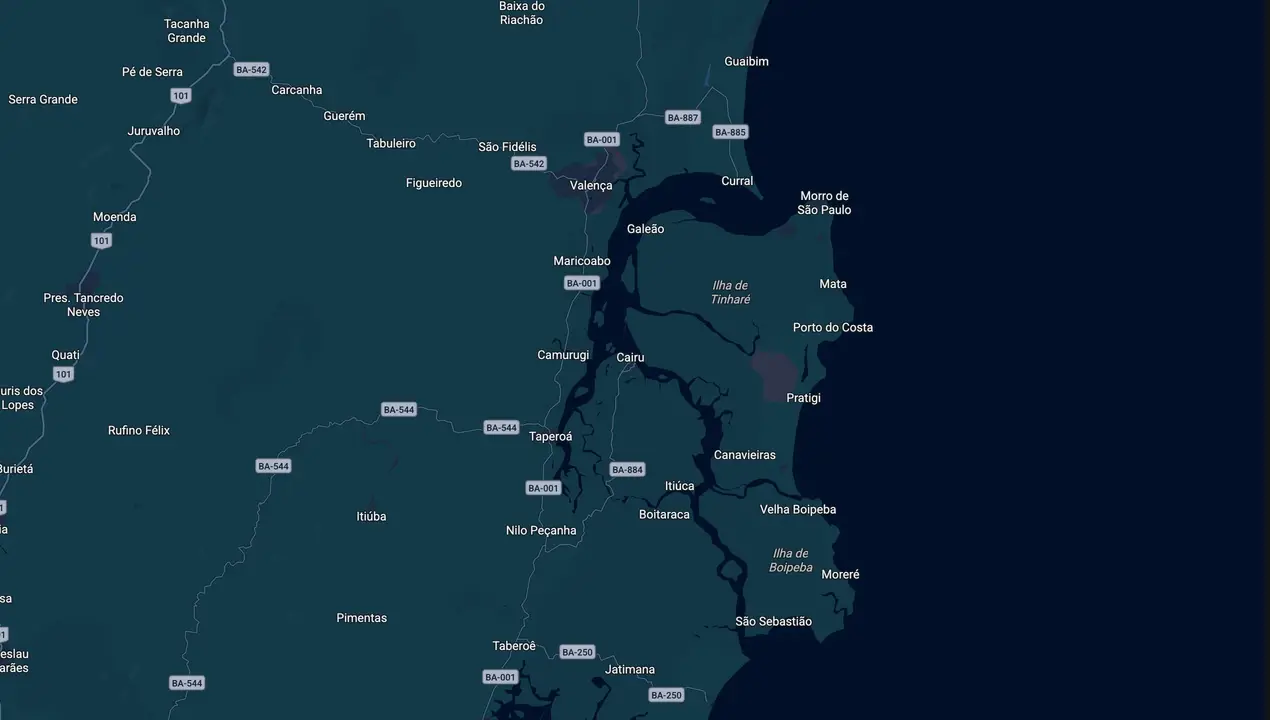 Mapa eleitoral de Hildécio Meireles
