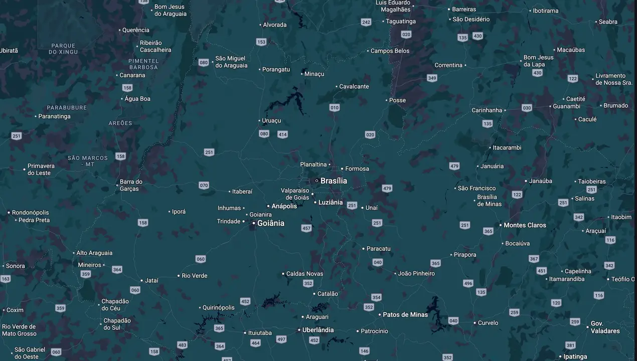 Mapa eleitoral de Ibaneis Rocha