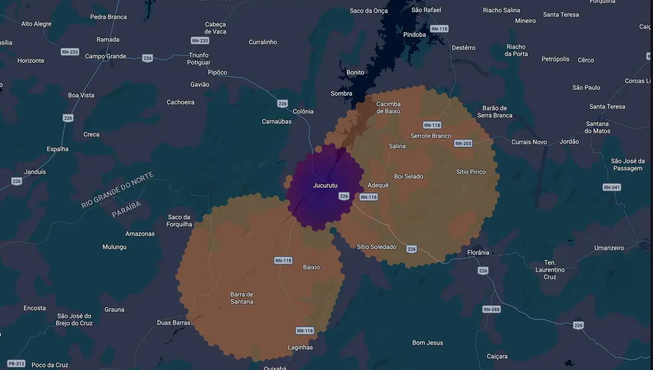 Mapa eleitoral de Iogo Queiroz