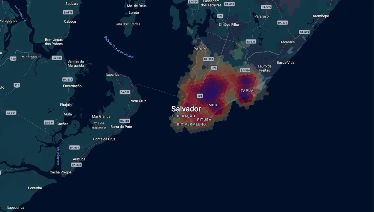 Mapa eleitoral de Ireuda Silva