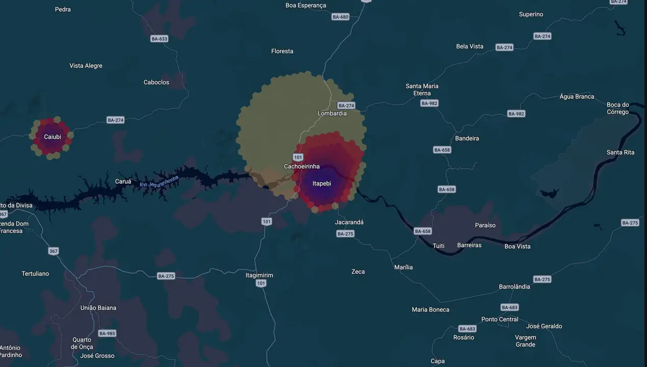 Mapa eleitoral de Isan Botelho