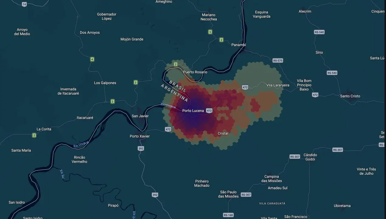 Mapa eleitoral de Iury Zabolotsky
