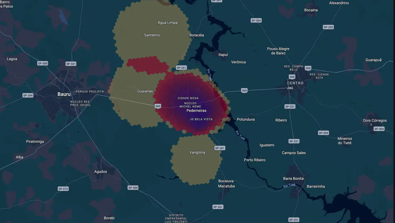 Mapa eleitoral de Ivana