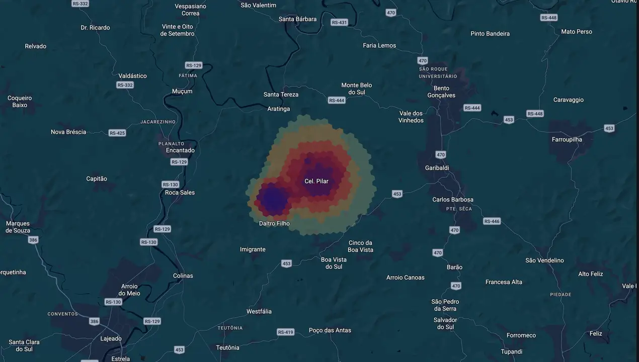 Mapa eleitoral de Ivan Agatti